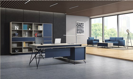 迪欧办公家具——现代总经理办公室办公桌椅老板室办公家具