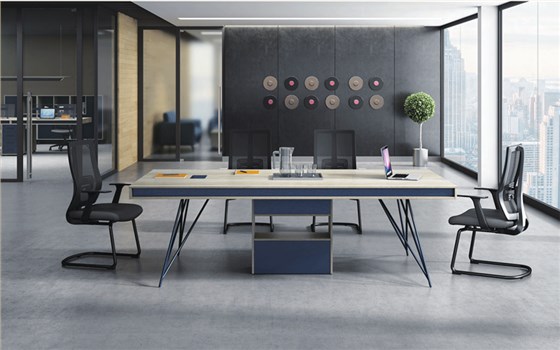 迪欧办公家具——现代简约会议室会议桌椅