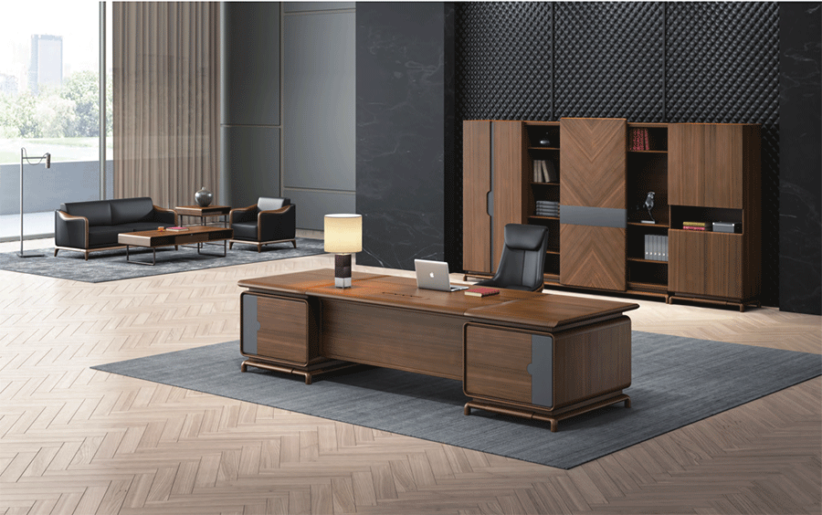 迪欧办公家具，老板办公室家具,现代木质文件柜