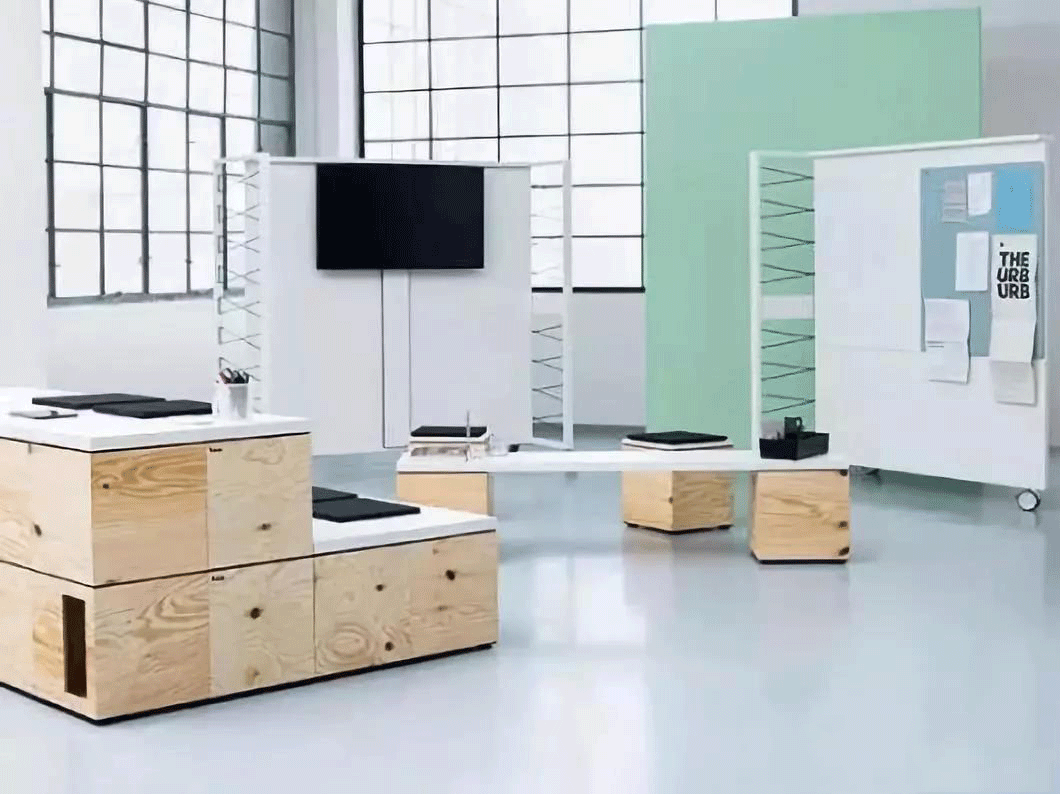创意积木模块办公家具_迪欧家具