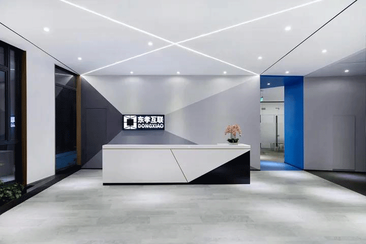 上海东孝互联网公司办公家具设计欣赏_迪欧家具
