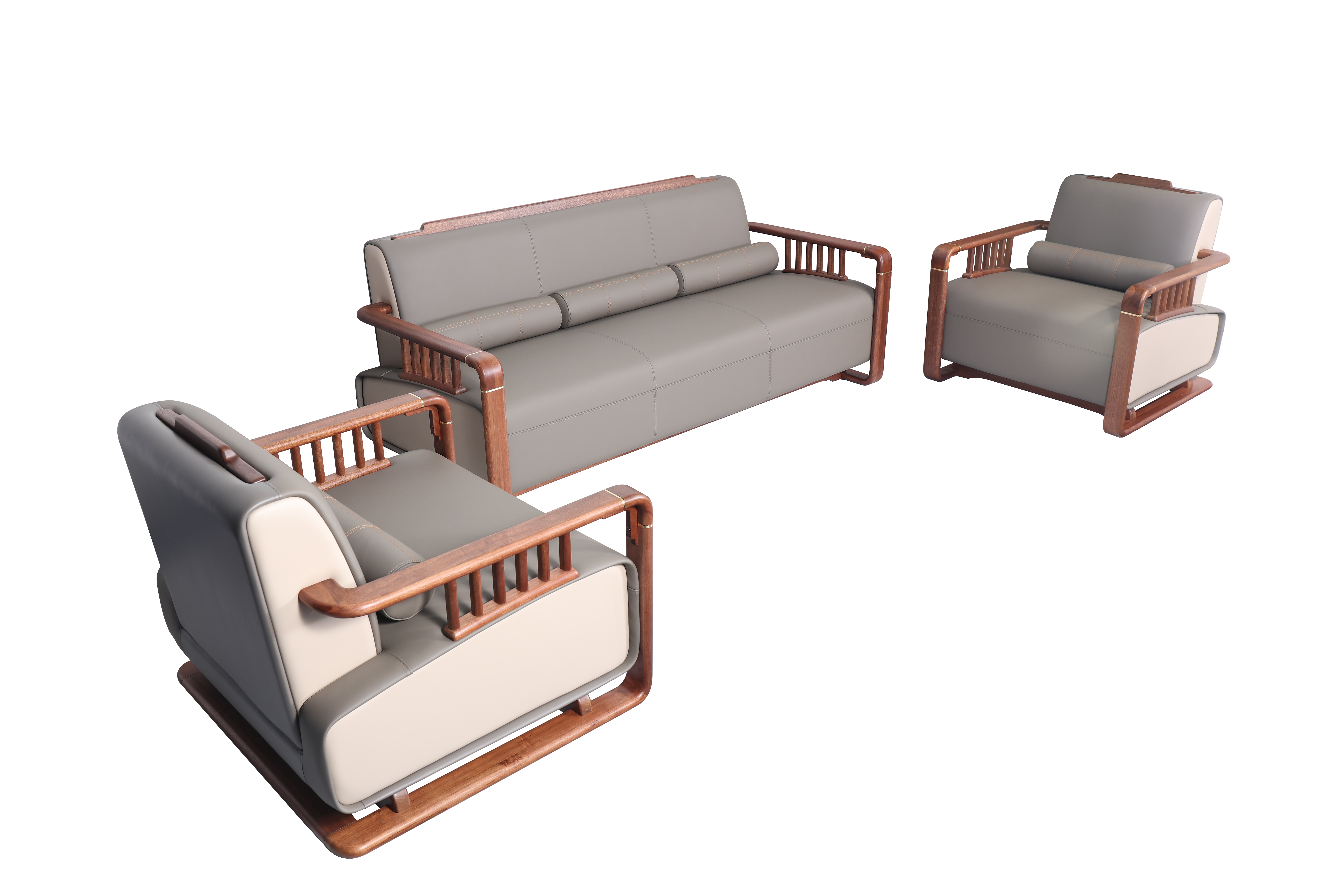 迪欧办公沙发-半木系列